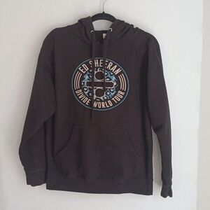 Ed Sheeran Mens Black Concert Hoodie Sweatshirt Sz M Divide World Tour Graphic